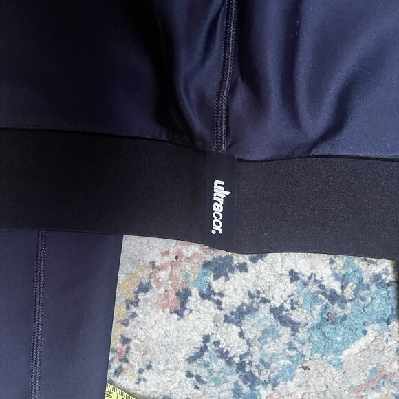 ULTRACOR Leggings Size Small EUC Red Blue Smooth Sleek Yoga - Picture 7 of 7